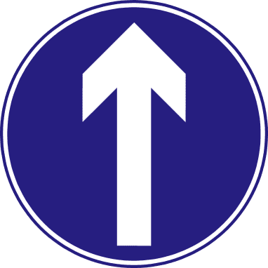 Straight ahead only