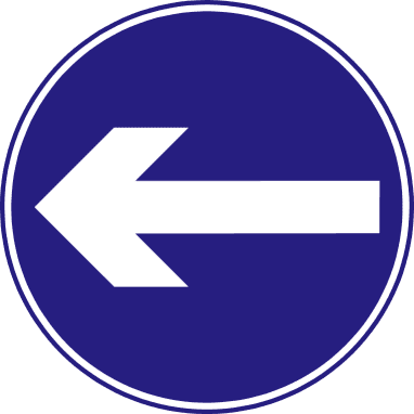 Turn left only