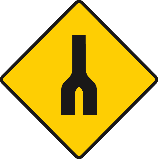 Dual carriageway ends