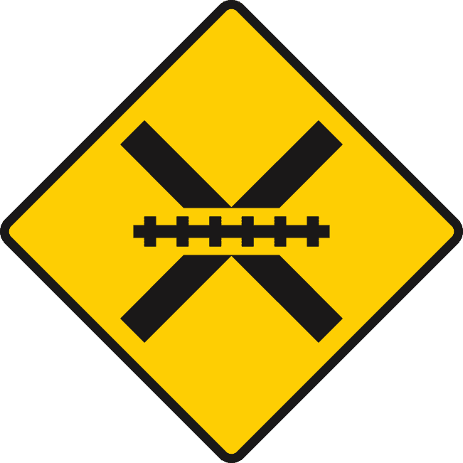 Unguarded level crossing