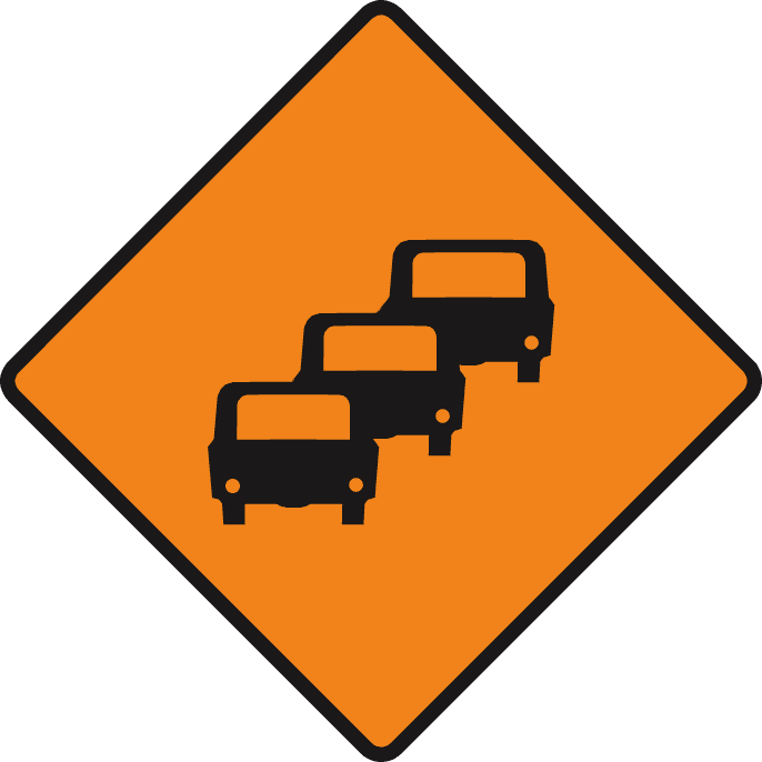 Traffic queues likely