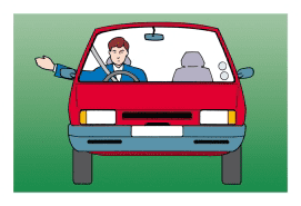 Driver signalling right