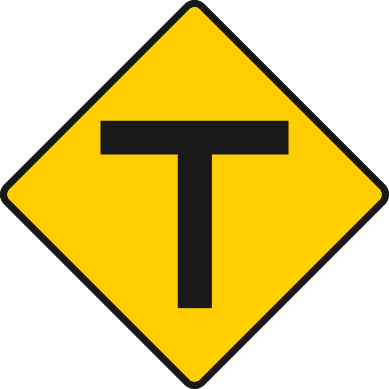 T-junction of equal importance