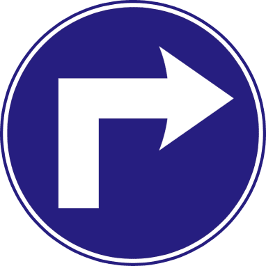 Turn right ahead