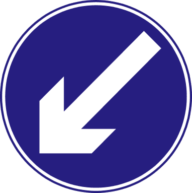 Keep left