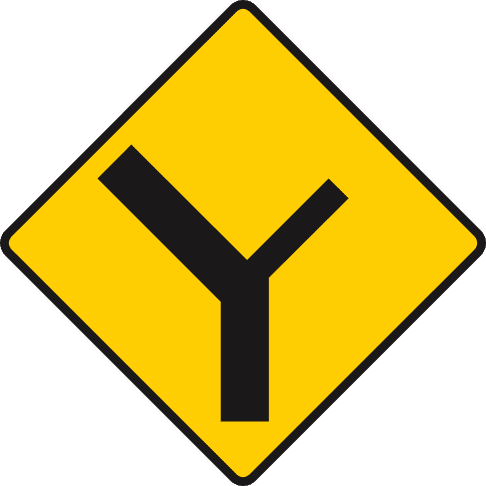 Y-junction bearing left