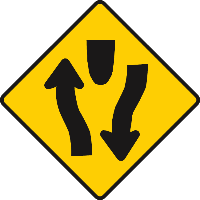 Road divides ahead