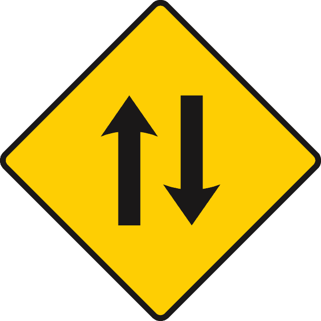 Two-way traffic ahead