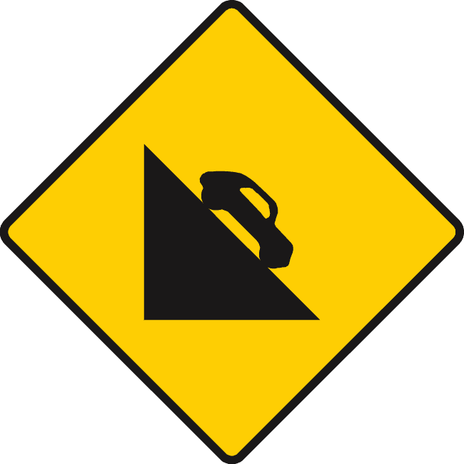Steep descent