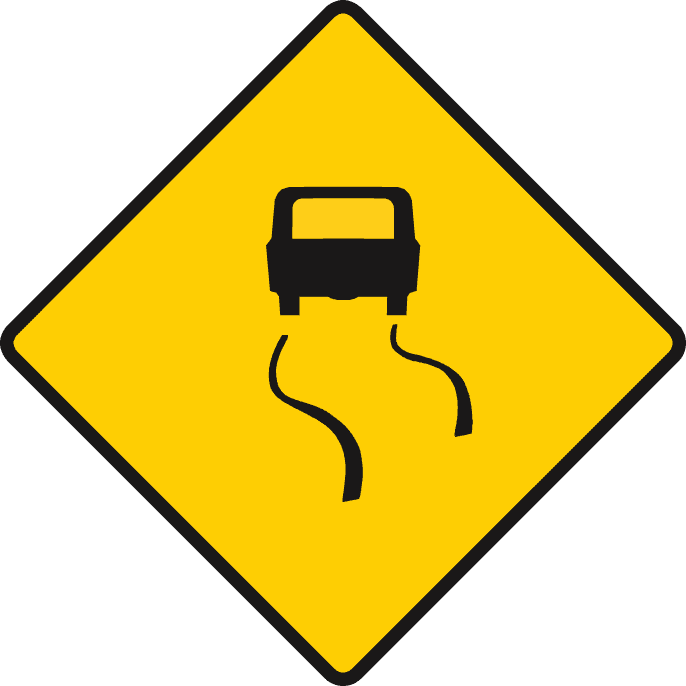 Slippery road